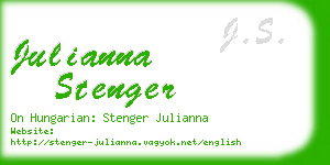 julianna stenger business card